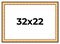22x32 Traditional Picture Frame with UV-Resistant Acrylic & Acid Free Backing, Available in 3 Finishes - Black, Brown, Gold